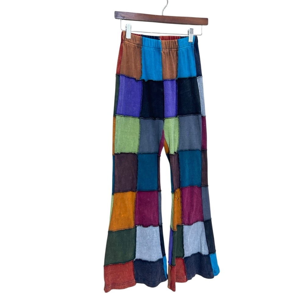 Earthbound Patchwork Flare Pants Size Small - Nee… - image 1